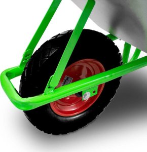 Bituxx Mocna Taczka Budowlana 250kg Ogrodowy wózek 100L pełne koło BITUXX 7