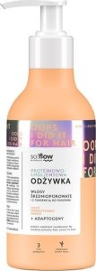 Chlapu Chlap Vis Plantis So!Flow Proteinowo - Emolientowa Odżywka do włosów średnioporowatych i z tendencją do puszenia 400ml 1