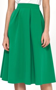 Nife Rozkloszowana zielona spódnica midi - SP69 (kolor zielony, rozmiar 36) 3