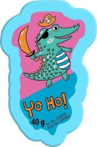 Chlapu Chlap CHLAPU CHLAP Zabawna Pastylka do kąpieli Piracki Krokodyl - guma balonowa 40g 2