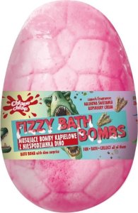 Chlapu Chlap CHLAPU CHLAP Musująca Bomba kąpielowa Jajo Dinozaura z niespodzianką - malinowa śmietanka 140g 2