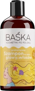 Solverx BAŚKA Kosmetyki Po Polsku Prebiotyczny Szampon do skóry głowy i włosów - jogurtowo mleczny 500ml 2