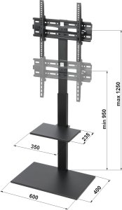 Brateck UCHWYT DO TELEWIZORA LUB MONITORA BRATECK-FS22-44TP 1