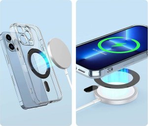 4kom.pl Blaszka magnetyczna Pierścień Uchwyt Magmat MagSafe Univerall Magnetic Ring Black 11