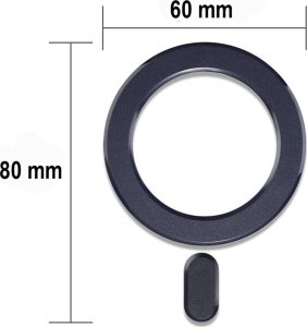 4kom.pl Blaszka magnetyczna Pierścień Uchwyt Magmat MagSafe Univerall Magnetic Ring Black 35