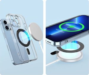 4kom.pl Blaszka magnetyczna Pierścień Uchwyt Magmat MagSafe Univerall Magnetic Ring Black 37