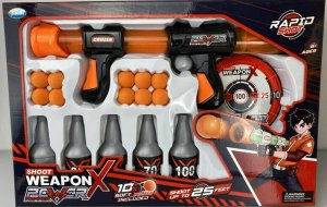 Maksik Zestaw Pistolet Na Kulki Piankowe Z Akcesoriami Mega Karabin Broń Lekka 3