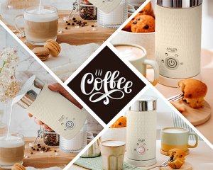 Spieniacz do mleka Adler Kremowy (AD 4495) 18