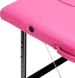 Activeshop Stół składany do masażu aluminiowy komfort Activ Fizjo 2 segmentowe róż czarne aluminium 6