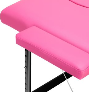 Activeshop Stół składany do masażu aluminiowy komfort Activ Fizjo 2 segmentowe róż czarne aluminium 7