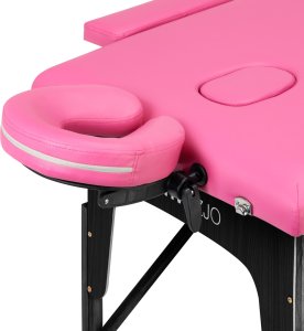 Activeshop Stół składany do masażu drewniany Komfort Activ Fizjo 2 segmentowe róż czarne drewno 4