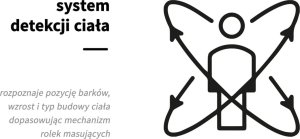 Activeshop Sakura fotel masujący Standard 801 czarno-czerwony 19