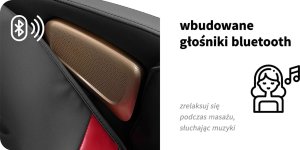 Activeshop Sakura fotel masujący Standard 801 czarno-czerwony 26