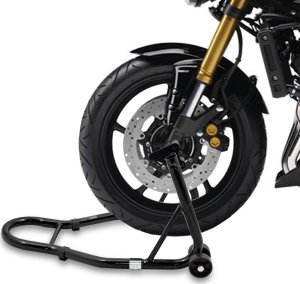 Bituxx Stojak motocyklowy podnośnik na motor uchwyt gumowy przednie koło 250kg 12