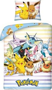 Halantex Pościel bawełna 160x200+1p70x80 Pokemony 1