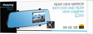 Wideorejestrator PeiYing Lusterko samochodowe Peiying Basic z rejestratorem i kamerą cofania L200 6
