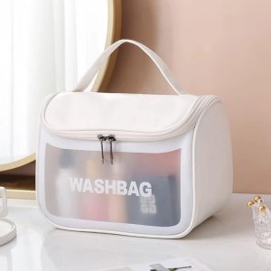 eCarla Kosmetyczka rozkładana WASHBAG kuferek biały KS46B 2