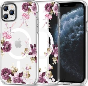 Tech-Protect Etui IPHONE 11 PRO Tech-Protect MagMood MagSafe Spring Floral transparentne 1