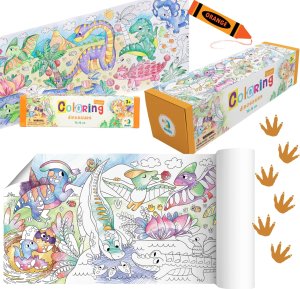 Dodo KOLOROWANKA W ROLCE "DINOZAURY" KOMPAKTOWA KOLOROWANKA DLA NAJMŁODSZYCH 2