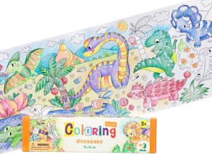Dodo KOLOROWANKA W ROLCE "DINOZAURY" KOMPAKTOWA KOLOROWANKA DLA NAJMŁODSZYCH 3