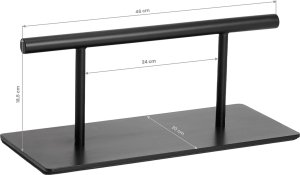 Activeshop Gabbiano podnóżek fryzjerski L008B czarny 5