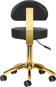 Activeshop Taboret kosmetyczny AM-304G złoto czarny 4