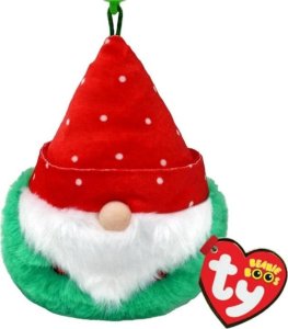 TY Boos Topsy - gnom w czerwonej czapce 8,5cm 1