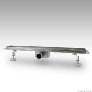 Bituxx Odpływ liniowy prysznicowy 150cm na płytkę ze stali nierdzewnej Befliesbar 15