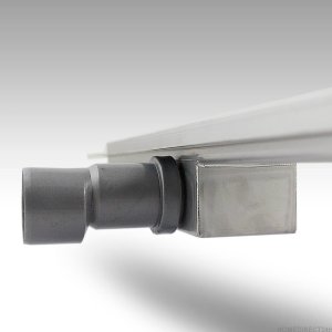 Bituxx Odpływ liniowy prysznicowy 150cm na płytkę ze stali nierdzewnej Befliesbar 16