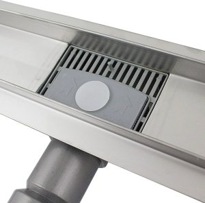 Bituxx Odpływ liniowy prysznicowy 60cm sze stali nierdzewnej wpust z syfonem Bogen 9