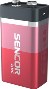 Sencor Bateria cynkowo-węglowa, 6F22, 6F22, 9V, , blistr, 1-pack 2
