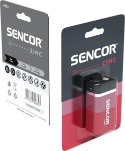 Sencor Bateria cynkowo-węglowa, 6F22, 6F22, 9V, , blistr, 1-pack 5