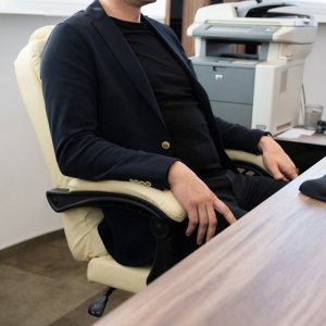 Krzesło biurowe Malatec 23287 Beżowe 12