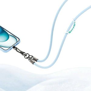 Usams USAMS Uniwersalna smycz do telefonu 1,2m czarny/black ZB282GS01 (US-ZB282) 18