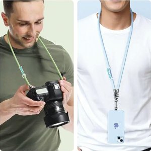 Usams USAMS Uniwersalna smycz do telefonu 1,2m czarny/black ZB282GS01 (US-ZB282) 6