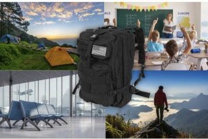 Plecak turystyczny Trizand 23089 26 l Czarny 13