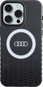 Audi Audi IML Big Logo MagSafe Case iPhone 15 Pro Max 6.7" czarny/black hardcase AU-IMLMIP15PM-Q5/D2-BK 1