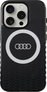 Audi Audi IML Big Logo MagSafe Case iPhone 15 Pro 6.1" czarny/black hardcase AU-IMLMIP15P-Q5/D2-BK 1