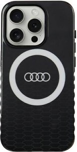 Audi Audi IML Big Logo MagSafe Case iPhone 15 Pro 6.1" czarny/black hardcase AU-IMLMIP15P-Q5/D2-BK 12