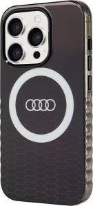 Audi Audi IML Big Logo MagSafe Case iPhone 15 Pro 6.1" czarny/black hardcase AU-IMLMIP15P-Q5/D2-BK 13