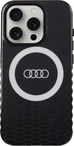 Audi Audi IML Big Logo MagSafe Case iPhone 15 Pro 6.1" czarny/black hardcase AU-IMLMIP15P-Q5/D2-BK 8