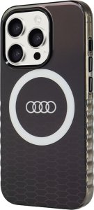 Audi Audi IML Big Logo MagSafe Case iPhone 15 Pro 6.1" czarny/black hardcase AU-IMLMIP15P-Q5/D2-BK 9