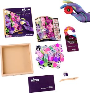 Okto ZESTAW ARTYSTYCZNY KREATYWNY ZRÓB WŁASNE KWIATY KWIETNIK 3D DIY CIASTOLINA 3