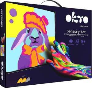 Okto ZESTAW DO MALOWANIA OBRAZU KRÓLIK ZESTAW KREATYWNY ARTYSTYCZNY CIASTOLINA 6