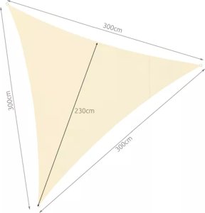 Gardlov Żagiel przeciwsłoneczny 3x3x3 beżowy Gardlov 23146 3