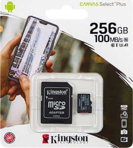 Karta Blow 66-318# Karta microsdxc 256gb+adapter sd kingston 1