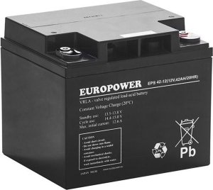 Europower Akumulator AGM EUROPOWER serii EPS 12V 42Ah (Żywotność 8-12 lat) 1