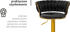 Activeshop 4Rico Hoker barowy QS-B313a aksamit czarny 11