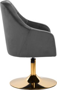 Activeshop 4Rico fotel obrotowy QS-BL14G aksamit szary 3
