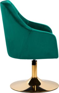Activeshop 4Rico fotel obrotowy QS-BL14G aksamit zielony 3